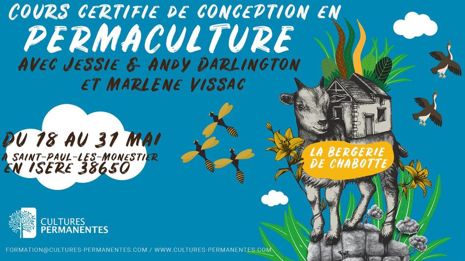 Cours Certifié de Permaculture avec Andy et Jessie Darlington