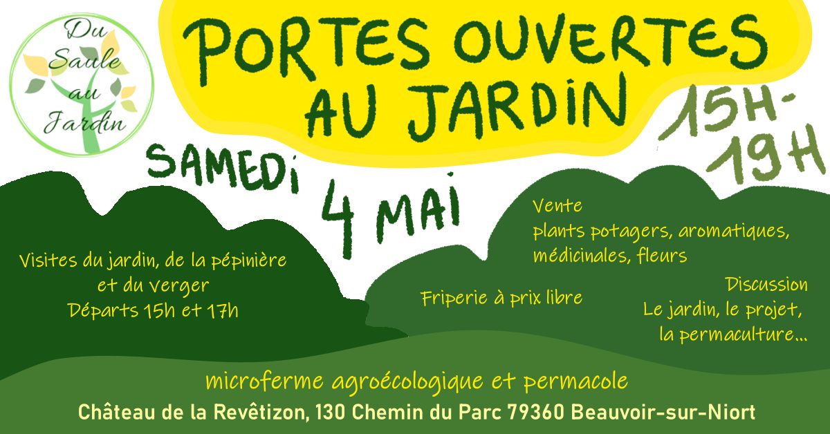 Portes ouvertes au Jardin – Samedi 4 mai